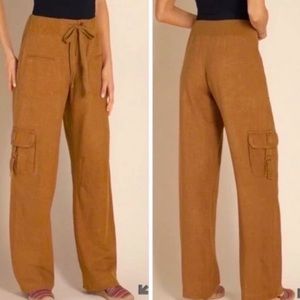 Soft Surroundings Linen cargo pants | M